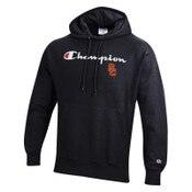 USC Trojans Men's Champion Black SC Interlock Script Reverse Weave Pullover Hoodie